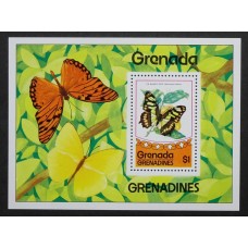 COLONIAS INGLESAS GRENADA GRENADINES HOJA BLOQUE NUEVA MINT MARIPOSAS